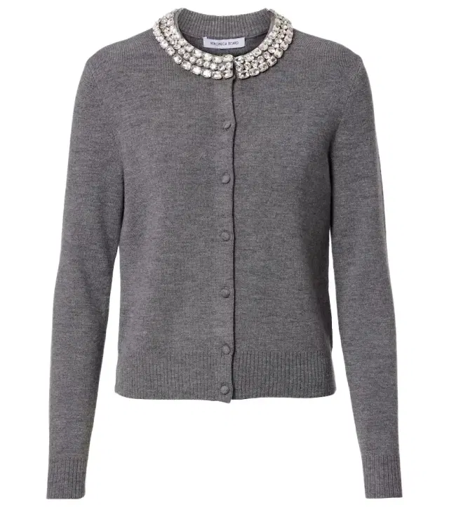 Veronica Beard Daro embellished wool cardigan