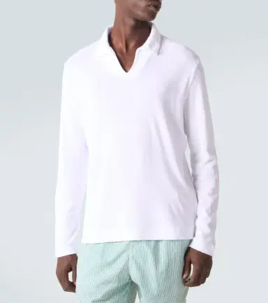 Fedeli Cotton terry polo shirt | Thumbnail 3