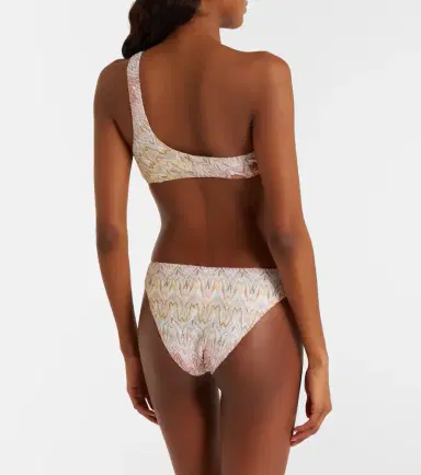 Missoni Lamé one-shoulder bikini | Thumbnail 2