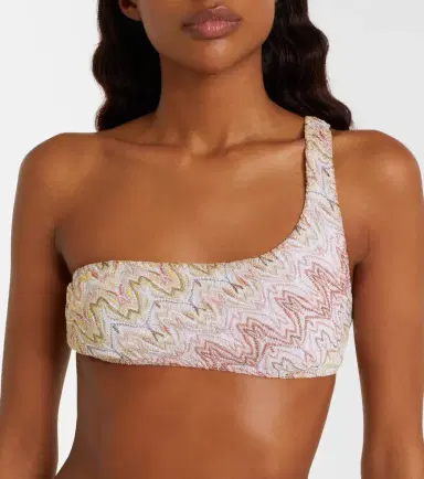 Missoni Lamé one-shoulder bikini | Thumbnail 5