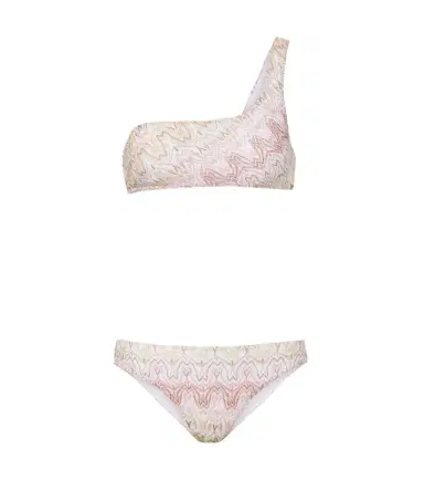 Missoni Lamé one-shoulder bikini | Thumbnail 1