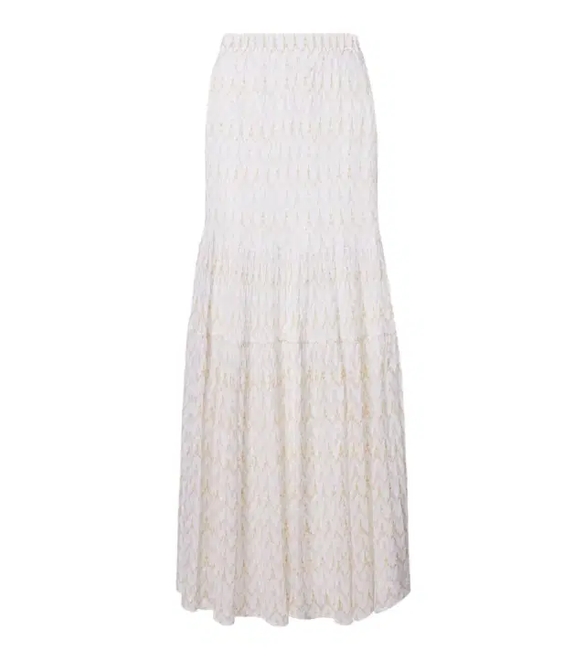 Lamé maxi skirt