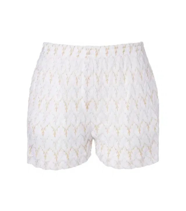 Missoni Open-knit lamé shorts