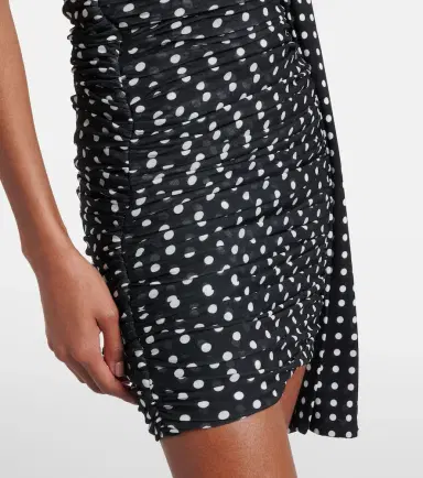 Patou Polka-dot one-shoulder minidress | Thumbnail 2