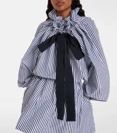 Patou Striped gathered blouse | Thumbnail 4