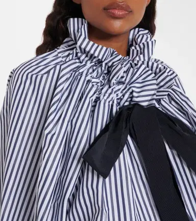 Patou Striped gathered blouse | Thumbnail 5