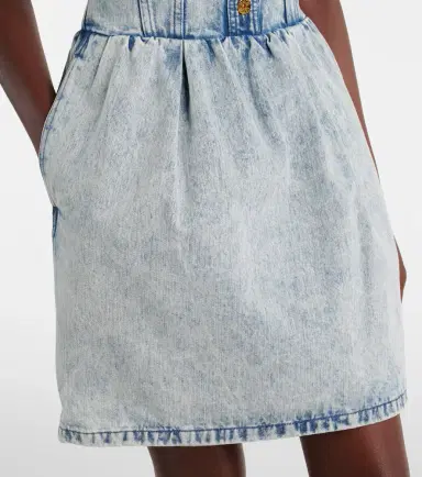 Patou Halterneck denim minidress | Thumbnail 4 Patou Halterneck denim minidress | Thumbnail 4