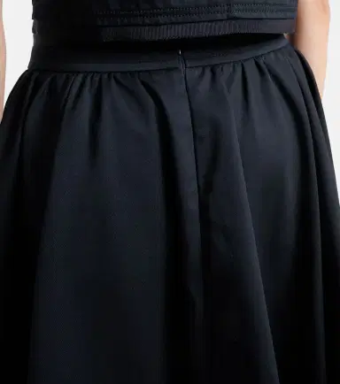 Patou Pleated cotton midi skirt | Thumbnail 4