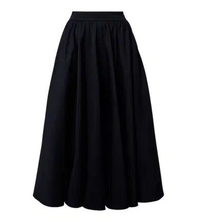 Patou Pleated cotton midi skirt | Thumbnail 1