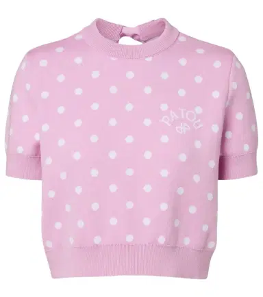 Patou Polka-dot cotton-blend sweater | Thumbnail 1 Patou Polka-dot cotton-blend sweater | Thumbnail 1