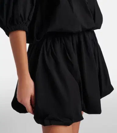 Patou Tie-neck cotton faille minidress | Thumbnail 5
