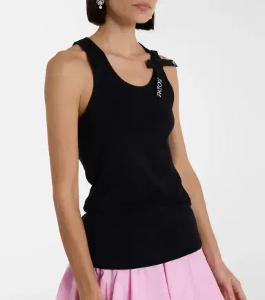 Patou Logo bow-detail cotton tank top | Thumbnail 2
