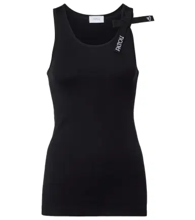 Patou Logo bow-detail cotton tank top | Thumbnail 1