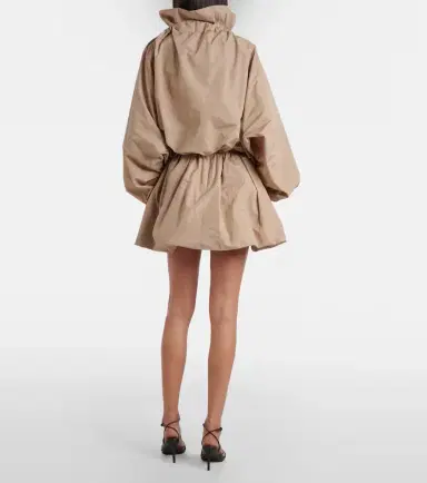 Patou Gathered faille miniskirt | Thumbnail 5