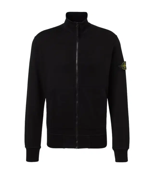 Compass cotton half-zip sweater