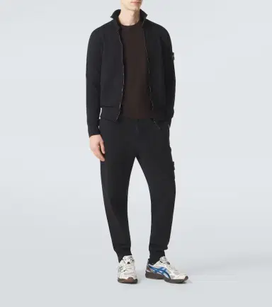 Stone Island Compass cotton fleece sweatpants | Thumbnail 4