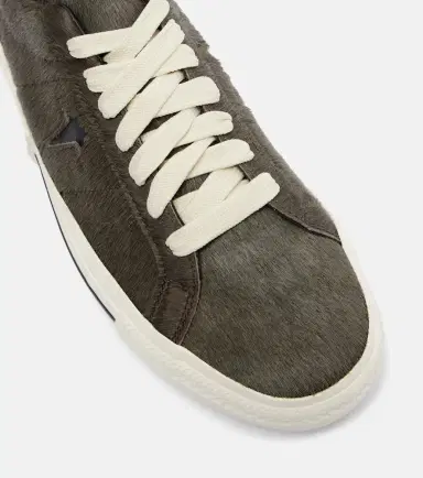 Rick Owens X Converse DRKSHDW One Star Pro Ox calf hair sneakers | Thumbnail 2 Rick Owens X Converse DRKSHDW One Star Pro Ox calf hair sneakers | Thumbnail 2