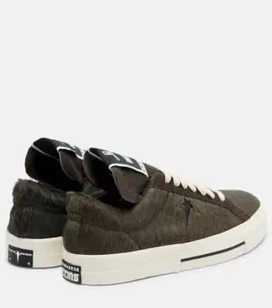 Rick Owens X Converse DRKSHDW One Star Pro Ox calf hair sneakers | Thumbnail 3 Rick Owens X Converse DRKSHDW One Star Pro Ox calf hair sneakers | Thumbnail 3