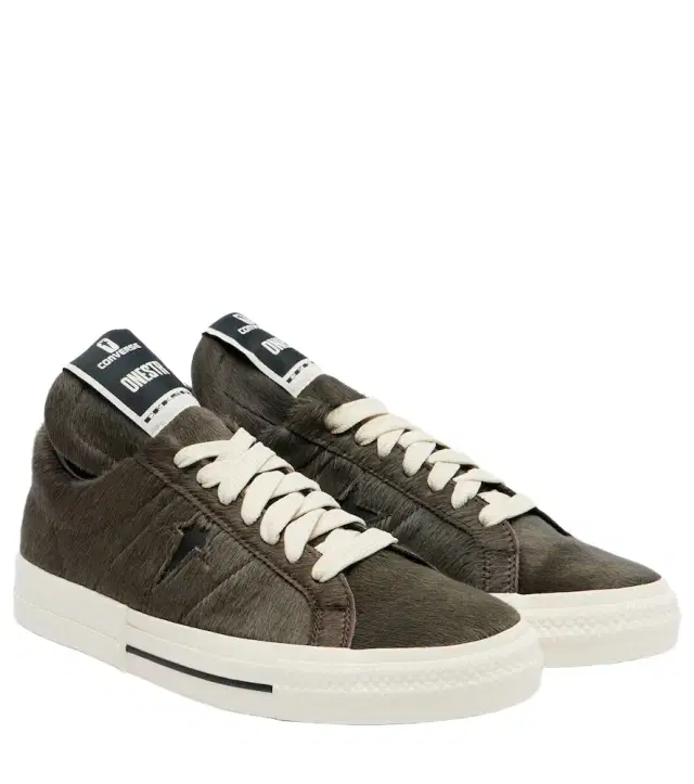 Rick Owens X Converse DRKSHDW One Star Pro Ox calf hair sneakers