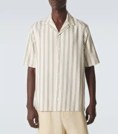 Le Kasha Striped silk bowling shirt | Thumbnail 4 Le Kasha Striped silk bowling shirt | Thumbnail 4