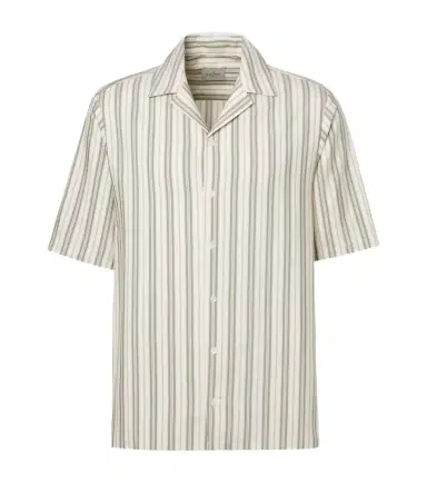 Le Kasha Striped silk bowling shirt | Thumbnail 1 Le Kasha Striped silk bowling shirt | Thumbnail 1