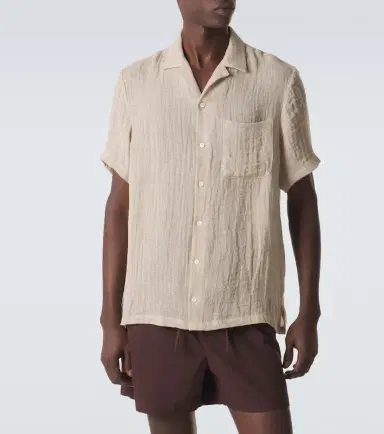 Le Kasha Linen bowling shirt | Thumbnail 2