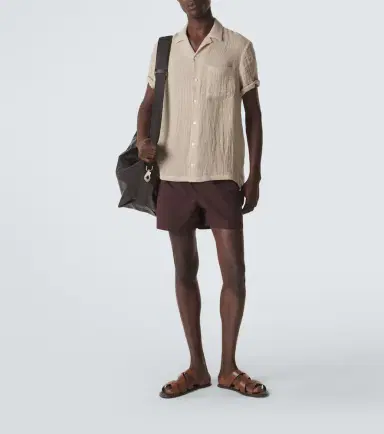 Le Kasha Linen bowling shirt | Thumbnail 3