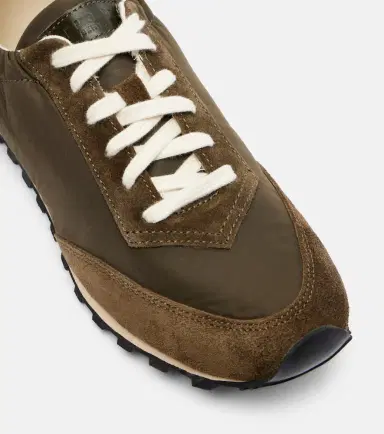Le Monde Béryl Le Monde Béryl Slim Runner suede-trimmed sneakers | Thumbnail 3 Le Monde Béryl Le Monde Béryl Slim Runner suede-trimmed sneakers | Thumbnail 3