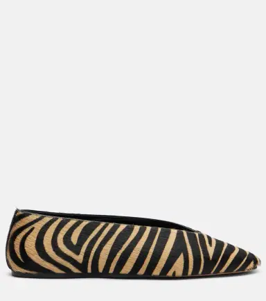Le Monde Béryl Le Monde Béryl Luna calf hair ballet flats | Thumbnail 4