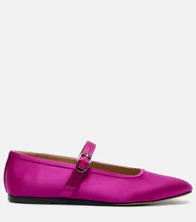 Le Monde Béryl Le Monde Béryl Mary Jane satin ballet flats | Thumbnail 2 Le Monde Béryl Le Monde Béryl Mary Jane satin ballet flats | Thumbnail 2