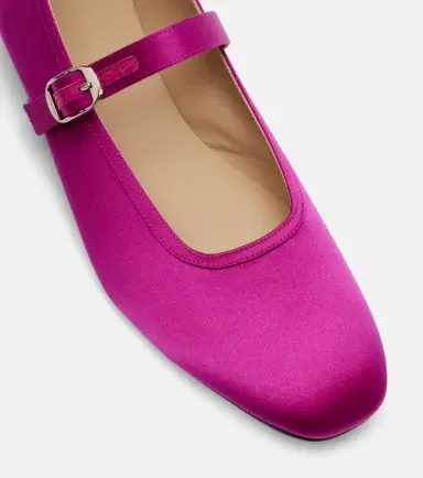 Le Monde Béryl Le Monde Béryl Mary Jane satin ballet flats | Thumbnail 3 Le Monde Béryl Le Monde Béryl Mary Jane satin ballet flats | Thumbnail 3