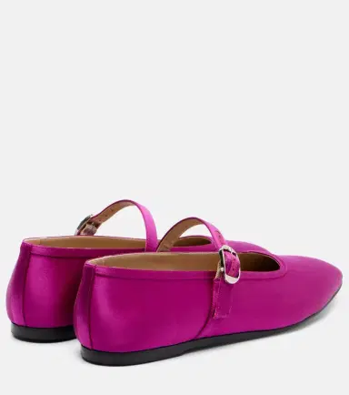 Le Monde Béryl Le Monde Béryl Mary Jane satin ballet flats | Thumbnail 4 Le Monde Béryl Le Monde Béryl Mary Jane satin ballet flats | Thumbnail 4