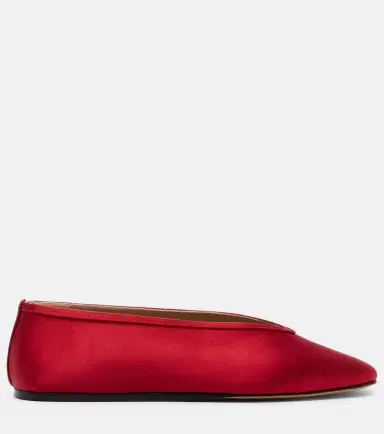 Le Monde Béryl Le Monde Béryl Luna satin ballet flats | Thumbnail 3
