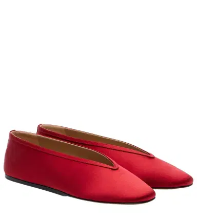Le Monde Béryl Le Monde Béryl Luna satin ballet flats | Thumbnail 1