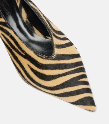 Le Monde Béryl Le Monde Béryl Babouche 40 zebra-print calf hair pumps | Thumbnail 3