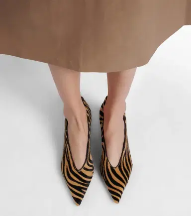 Le Monde Béryl Le Monde Béryl Babouche 40 zebra-print calf hair pumps | Thumbnail 6