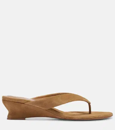 Le Monde Béryl Le Monde Béryl Micro Wedge 40 suede thong sandals | Thumbnail 2