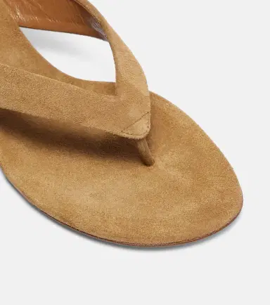 Le Monde Béryl Le Monde Béryl Micro Wedge 40 suede thong sandals | Thumbnail 3
