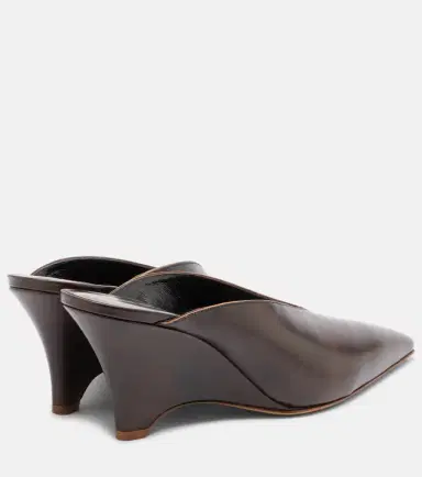 Le Monde Béryl Le Monde Béryl Victoria 70 leather wedges | Thumbnail 4