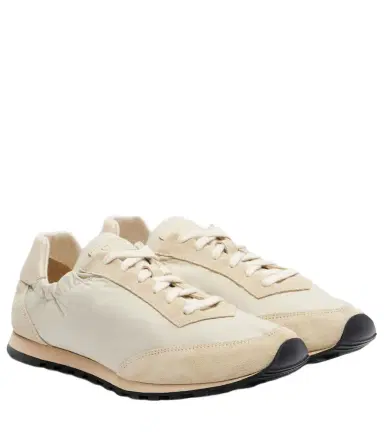 Le Monde Béryl Le Monde Béryl Slim Runner suede-trimmed sneakers | Thumbnail 1 Le Monde Béryl Le Monde Béryl Slim Runner suede-trimmed sneakers | Thumbnail 1