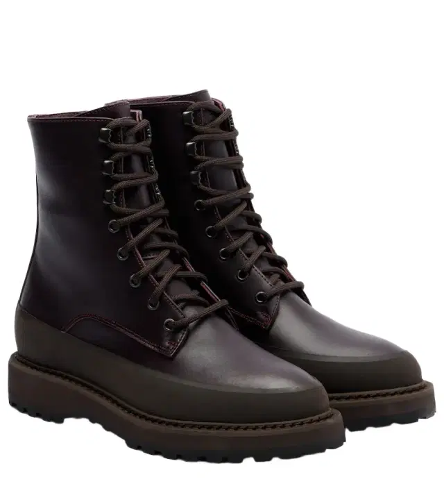 Le Monde Beryl Le Monde Béryl Dolomite leather lace-up boots
