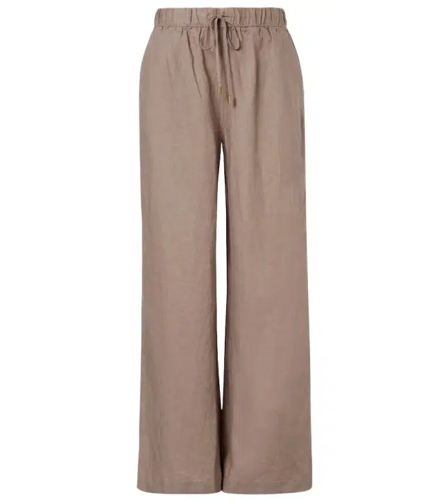 Zakynthos linen wide-leg pants