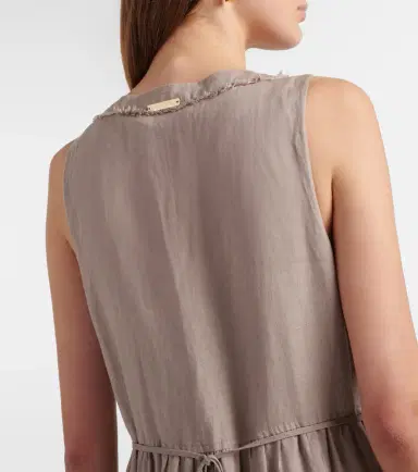 Heidi Klein Zakynthos tiered linen midi dress | Thumbnail 5