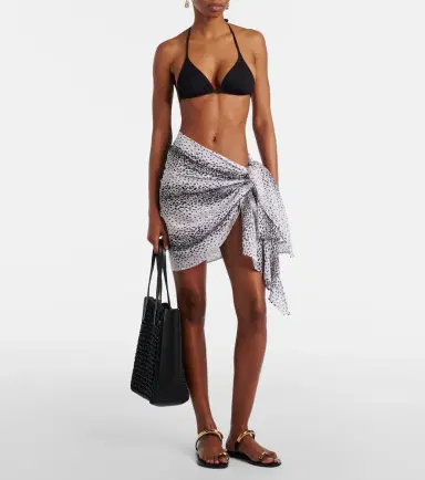 Heidi Klein Icaria cotton and silk beach cover-up | Thumbnail 2