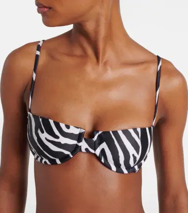 Same Zebra-print bikini top | Thumbnail 2
