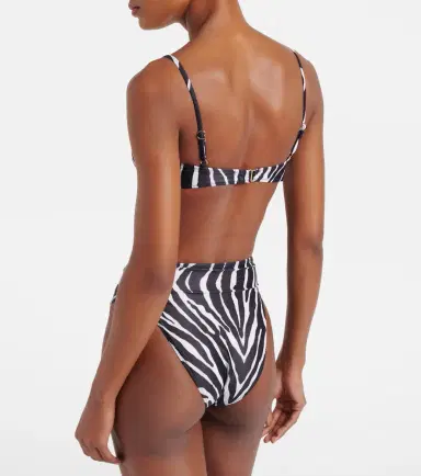 Same Zebra-print bikini top | Thumbnail 3
