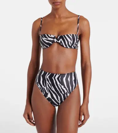Same Zebra-print bikini top | Thumbnail 4