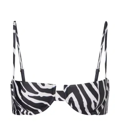 Same Zebra-print bikini top | Thumbnail 1