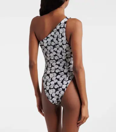 Same Printed one-shoulder swimsuit | Thumbnail 3