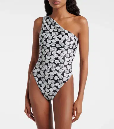 Same Printed one-shoulder swimsuit | Thumbnail 4